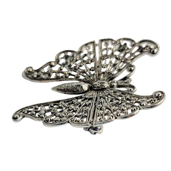 Vintage Butterfly Pendant / Brooch Estate Sale Find - Picture 2 of 6